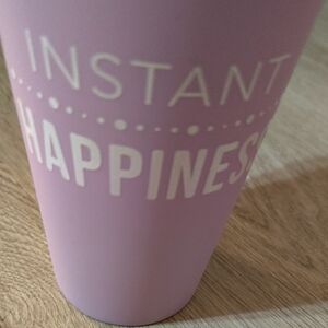4/$12🌀🆕SELF CARE Pink 'Instant Happiness' Reusable Cup 12oz NWT